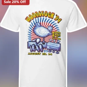 Woodstock '24 2 More Days Of Peace Music Tee August 13 14 Retro Festival Shirt available at our Los Angeles warehouse