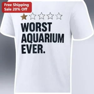 Worst Aquarium Ever Tee New Bedford Whaling Museum Viral Review Graphic T-Shirt available at our Los Angeles warehouse