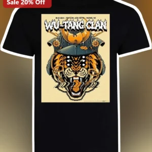 Wu-Tang Clan Vintage Samurai Tiger Graphic Tee Hip Hop Streetwear Shirt available at our Los Angeles warehouse