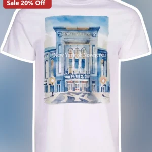 Yankee Stadium Gate 4 Watercolor Art Tee New York Baseball Fan Gift available at our Los Angeles warehouse