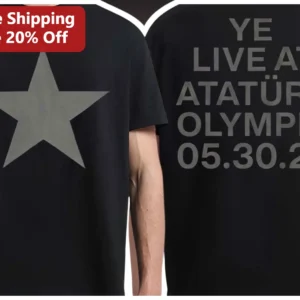 Ye Live at Atatürk Olympic Istanbul Concert Tee available at our Los Angeles warehouse