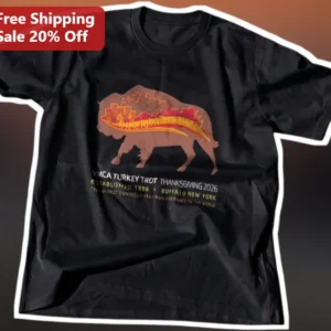 YMCA Turkey Trot Buffalo New York Tee Established Oldest Consecutively Run Foot Race Thanksgiving 20 available at our Los Angeles warehouse