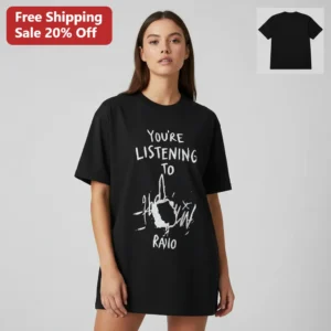 You're Listening To Radio Tee Grunge Y2K Streetwear Graphic Shirt Gift for Music Lovers and Radio Me available at our Los Angeles warehouse