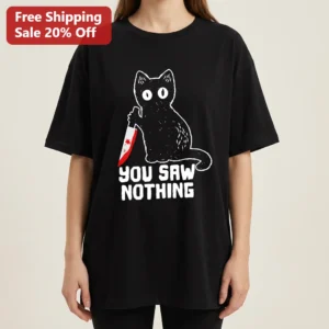 YOU SAW NOTHING Tee Tee available at our Los Angeles warehouse