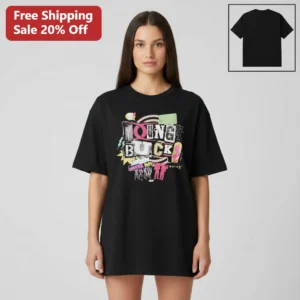 Young Bucks Tee Retro Punk Pro Wrestling Graphic Shirt Gift for AEW Fans available at our Los Angeles warehouse