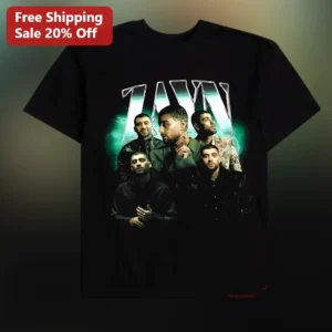 Zayn Malik ZAYN Pop Star Graphic Tee Music Fan Gift Black Shirt available at our Los Angeles warehouse