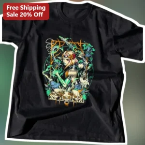 Zelda Tee Legend of Zelda Princess Warrior Graphic T-Shirt for Gamers Fantasy Art Apparel available at our Los Angeles warehouse