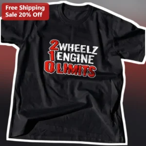 2 Wheelz 1 Engine 0 Limits Motorcycle Biker Tee Unisex Grunge Distressed Shirt Gift for Riders available at our Los Angeles warehouse