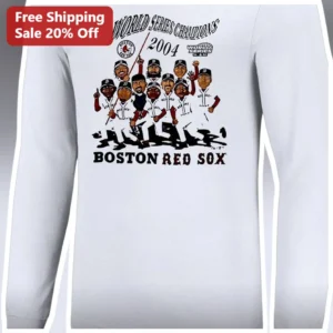2004 Boston Red Sox World Series Champions Long Sleeve Tee Vintage Baseball Fan Gift available at our Los Angeles warehouse