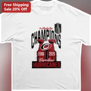 2x Stanley Cup Champions Carolina Hurricanes Tee Vintage Distressed Hockey Fan Gift available at our Los Angeles warehouse