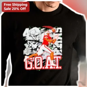 40 Smith G.O.A.T. Ohio State Buckeyes Football Player Graphic Tee for Men available at our Los Angeles warehouse
