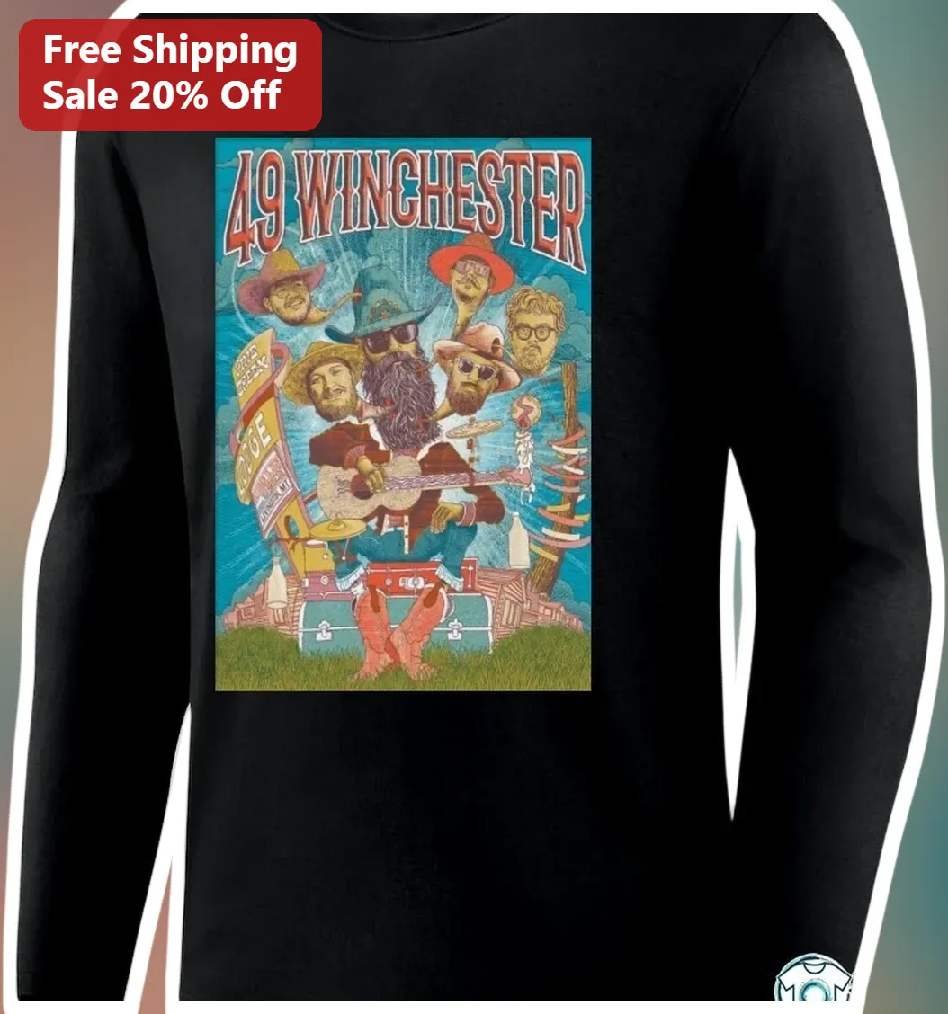 49 Winchester Long Sleeve Tee Country Music Band Shirt Psych — Los Angeles 49 Winchester Long Sleeve Tee Country Music Band Shirt Psychedelic Folk Rock Merch Gift available at our Los Angeles warehouse