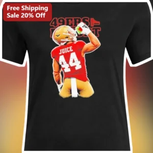 49ers Football Player Drinking Gatorade Graphic Tee San Francisco NFL Fan Shirt available at our Los Angeles warehouse
