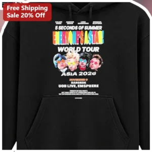 5 Seconds of Summer Everyone's a Star World Tour Hoodie available at our Los Angeles warehouse