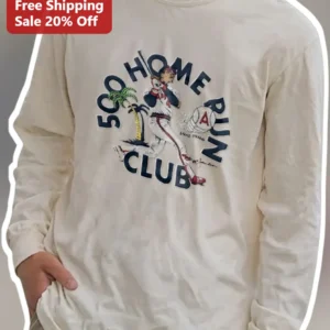 Home Run Club Darryl Strawberry Vintage Baseball Long Sleeve Tee available at our Los Angeles warehouse