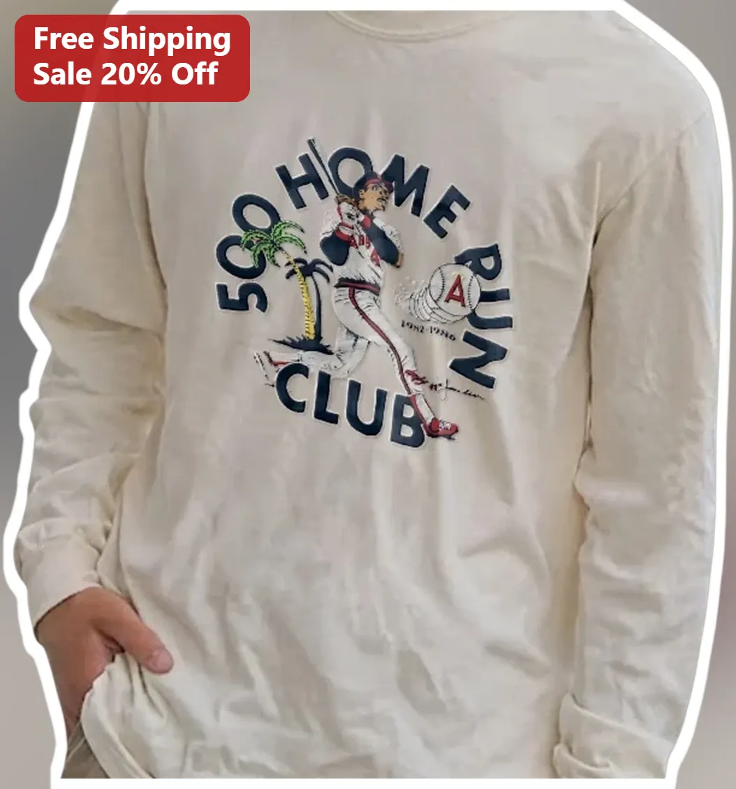 Home Run Club Darryl Strawberry Vintage Baseball Long Sleeve Tee available at our Los Angeles warehouse