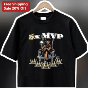 5x MVP Aja Wilson WNBA Champion Graphic Tee Las Vegas Aces Sports Memorabilia Gift available at our Los Angeles warehouse