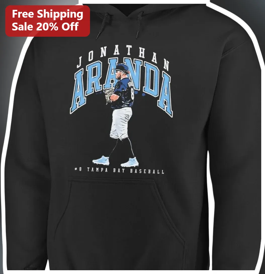 #8 Tampa Bay Baseball Hoodie Rays Fan Game Day Apparel — Los Angeles #8 Tampa Bay Baseball Hoodie Rays Fan Game Day Apparel available at our Los Angeles warehouse