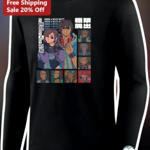 9時間9人9の扉 SEEK A WAY OUT Zero Escape Long Sleeve Tee available at our Los Angeles warehouse