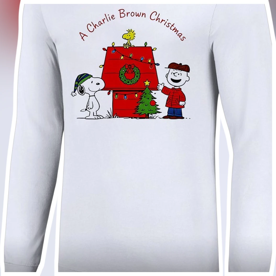 A Charlie Brown Christmas Long Sleeve Shirt Snoopy Woodstock — Los Angeles A Charlie Brown Christmas Long Sleeve Shirt Snoopy Woodstock Holiday Gift available at our Los Angeles warehouse