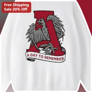 A Day to Remember Sweatshirt ADTR Pop Punk Metalcore Band Merch Eagle Logo Crewneck available at our Los Angeles warehouse