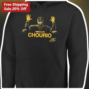ABSOLUTE CHOURIO Hoodie Carlos Correa Baseball Celebration Graphic Black Pullover for Men Women MLB available at our Los Angeles warehouse