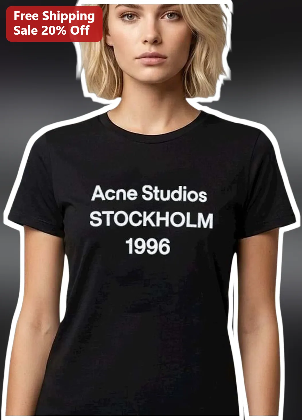 Acne Studios Stockholm 1996 Logo Tee Black Graphic T-Shirt S — Los Angeles Acne Studios Stockholm 1996 Logo Tee Black Graphic T-Shirt Streetwear available at our Los Angeles warehouse