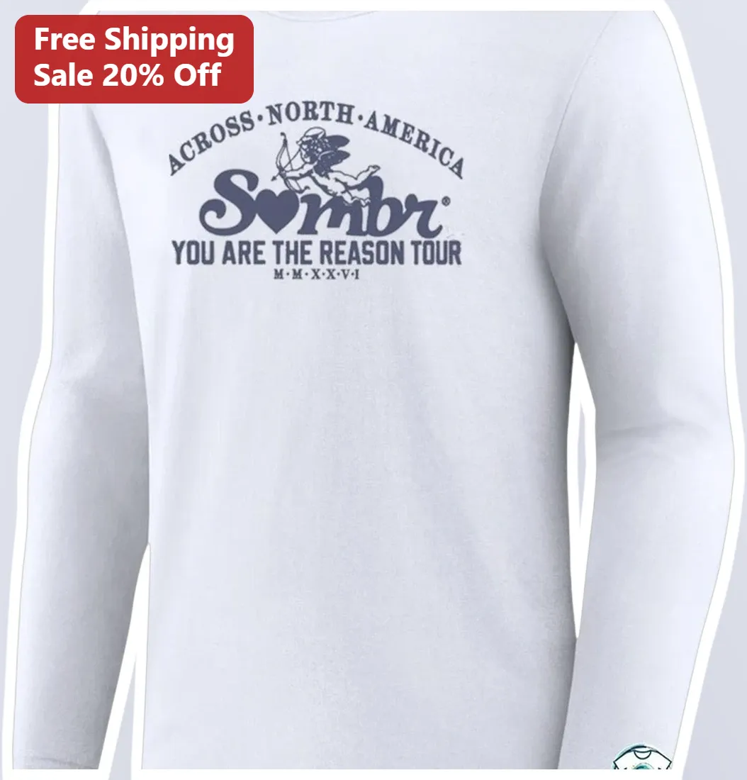 Across North America You Are The Reason Tour Long Sleeve Tee Vintage Concert Merch Gift available at our Los Angeles warehouse