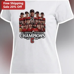 AL Central Division Champions Tee Cleveland Guardians Baseball Fans Gift available at our Los Angeles warehouse