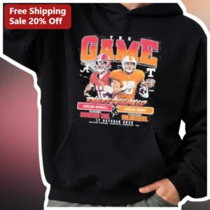 Alabama vs Tennessee Rivalry Hoodie The Game Jalen Milroe College Football Fan Apparel available at our Los Angeles warehouse