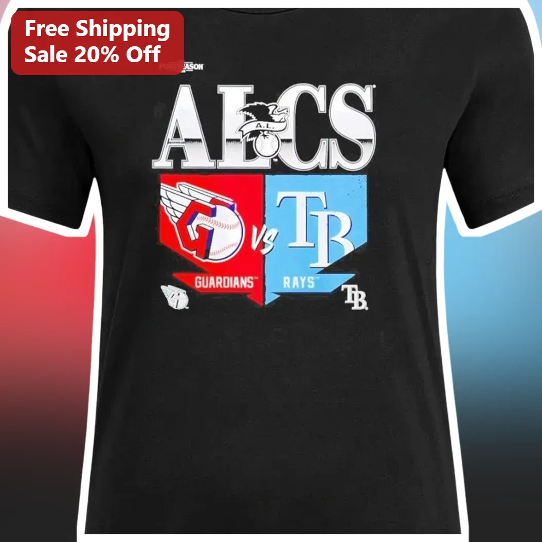 ALCS Guardians vs Rays Tee MLB American League Championship — Los Angeles ALCS Guardians vs Rays Tee MLB American League Championship Series Baseball Playoff Fan Gear Gift available at our Los Angeles warehouse
