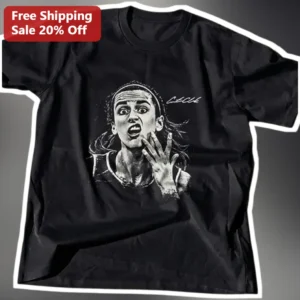 Alexia Putellas Funny Shocked Face Sketch Graphic Tee for Soccer Fans available at our Los Angeles warehouse