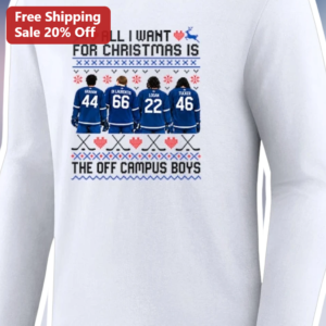 All I Want For Christmas Is The Off Campus Boys Long Sleeve Shirt available at our Los Angeles warehouse