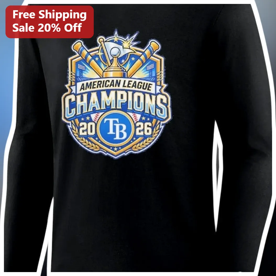 American League Champions Long Sleeve Tee Baseball Fan Gift available at our Los Angeles warehouse