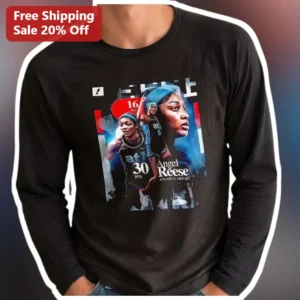 Angel Reese Atlanta Dream Long Sleeve Shirt WNBA Fan Gear Basketball Apparel available at our Los Angeles warehouse