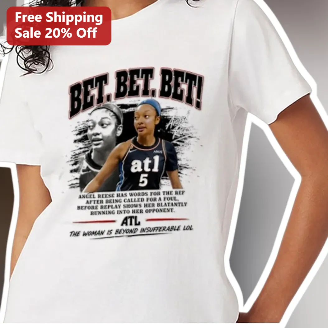 Angel Reese Bet Bet Bet Foul Call Ref Reaction WNBA Fan Grap — Los Angeles Angel Reese Bet Bet Bet Foul Call Ref Reaction WNBA Fan Graphic Tee available at our Los Angeles warehouse