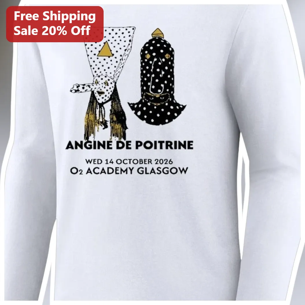 Angine de Poitrine Long Sleeve Tee Experimental Microtonal Math Rock Band Merch Gift available at our Los Angeles warehouse