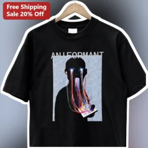 ANLEORMANT Tee Cyberpunk Surreal Glitch Art Graphic T-Shirt for Women Men available at our Los Angeles warehouse