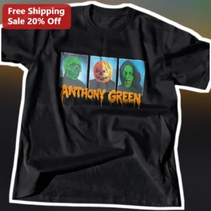 Anthony Green Tee Halloween Spooky Skull Jack-o-Lantern Witch Graphic T-Shirt Personalized Name Gift available at our Los Angeles warehouse