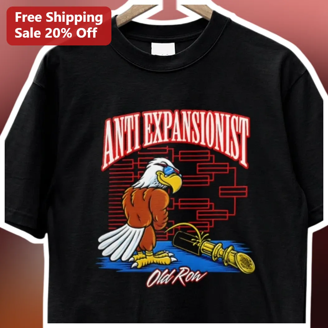 Anti Expansionist Tee Vintage Bald Eagle Political Statement Shirt available at our Los Angeles warehouse