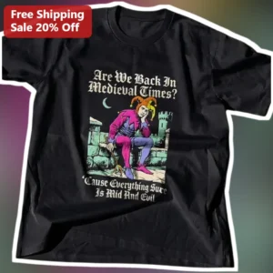 Are We Back In Medieval Times Tee Everything Sure Is Mad And Evil Funny Sarcastic History Joke Graph available at our Los Angeles warehouse