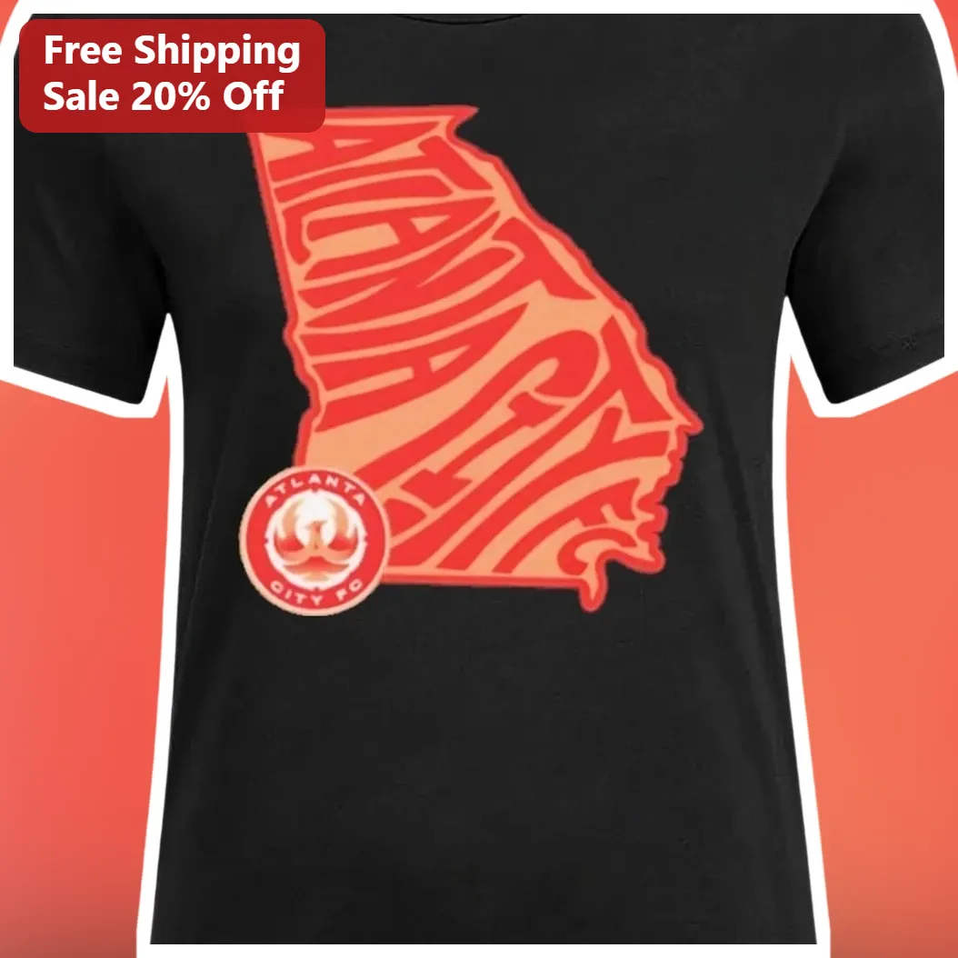 Atlanta City Tee Georgia Capital Soccer Fan Souvenir Shirt available at our Los Angeles warehouse