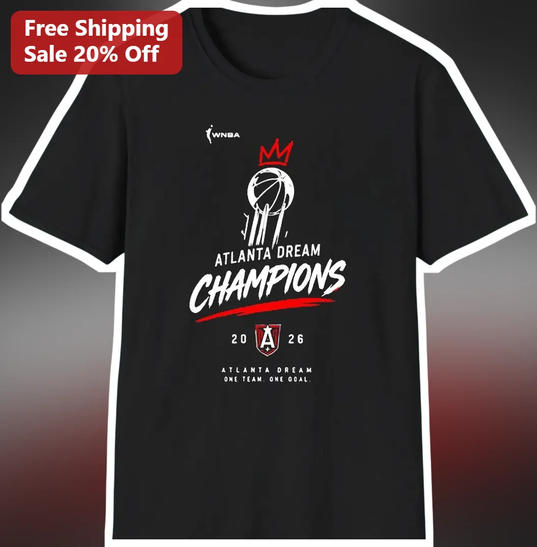 Atlanta Dream Champions One Team One Goal WNBA Fan Tee available at our Los Angeles warehouse
