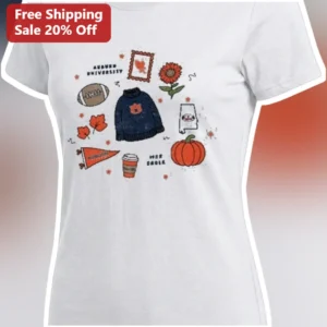 Auburn University War Eagle Fall Gameday Tee Cozy Autumn Tigers Fan Gift available at our Los Angeles warehouse