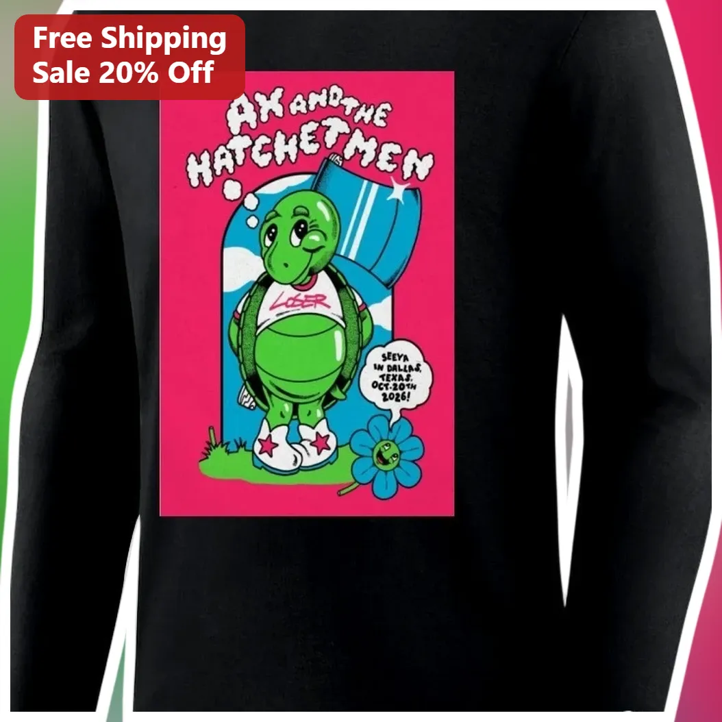 Ax and the Hatchetmen Long Sleeve Tee Band Merch Tour Shirt available at our Los Angeles warehouse