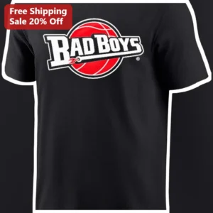 Bad Boys Movie Tee Basketball Logo Graphic T-Shirt for Men Fans available at our Los Angeles warehouse
