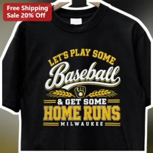 Baseball Tee Lets Play Some Baseball Get Some Home Runs Vintage Graphic Shirt Gift for Fans available at our Los Angeles warehouse
