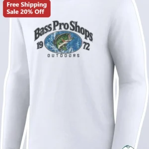 Bass Pro Shops 1972 Outdoors Vintage Logo Long Sleeve Tee available at our Los Angeles warehouse
