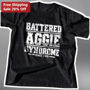 Battered Aggie Syndrome Since 1939 Vintage Distressed Tee Texas A&M Football Fan Gift available at our Los Angeles warehouse