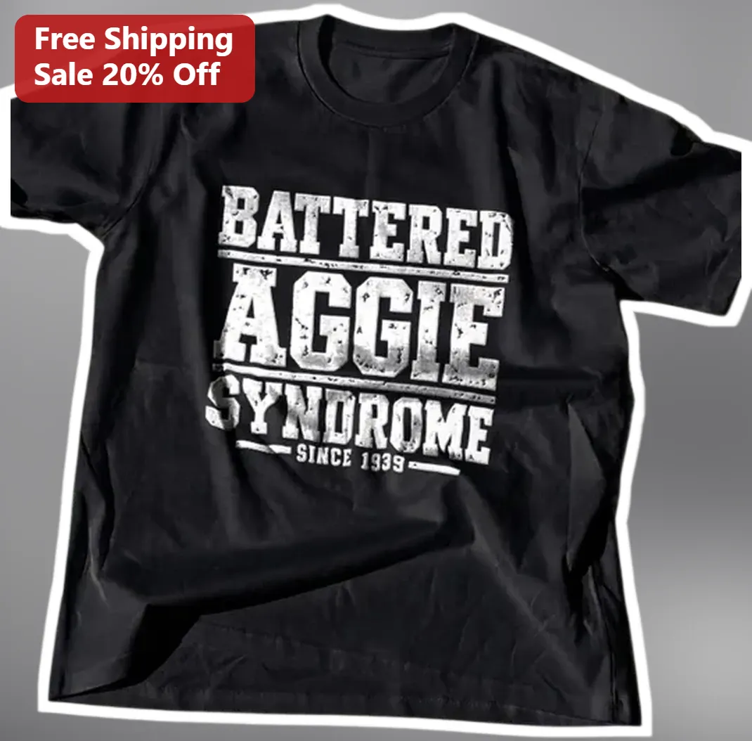 Battered Aggie Syndrome Since 1939 Vintage Distressed Tee Te — Los Angeles Battered Aggie Syndrome Since 1939 Vintage Distressed Tee Texas A&M Football Fan Gift available at our Los Angeles warehouse